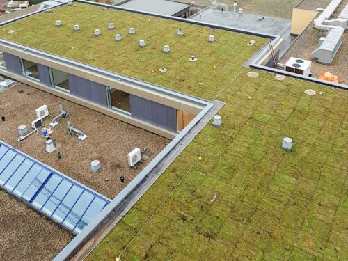 ระบบสายช่วยชีวิตบนหลังคาอาคารประเภทพื้นคอนกรีต, METAL DECK และ MEMBRANE ROOF