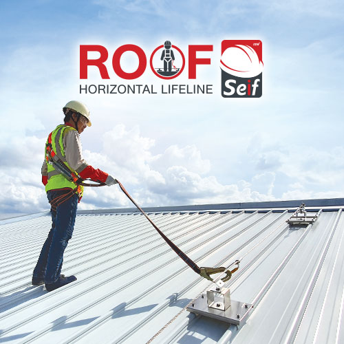 ROOF Seif – Horizontal Lifeline on Metal Roof